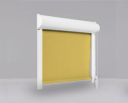 Roleta okienna wewnętrzna na wymiar jasny żółty