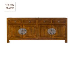Komoda Ibuku 4drzwi + 4 szuflady, brown 174x50x90cm