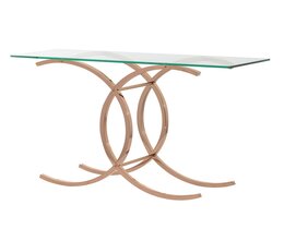 Konsola Chica rose gold 128x40x79cm