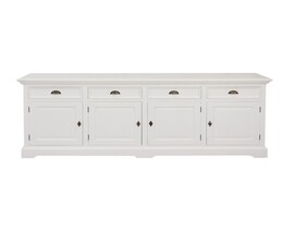 Komoda Brighton 4 drzwi + 4 szuflady white