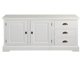Komoda Brighton 3 szuflady  + 2 drzwi white