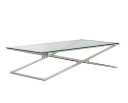Ława Flavio silver 130x70x41cm