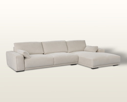 Sofa Silkeborg crème white prawa