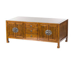 Komoda Ibuku 3szuflady + 4 drzwi, brown 126x55x65cm