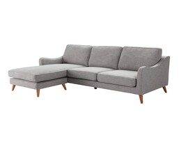 Sofa narożna Venuste linen grey