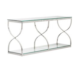 Konsola Dubai silver 140x40x80