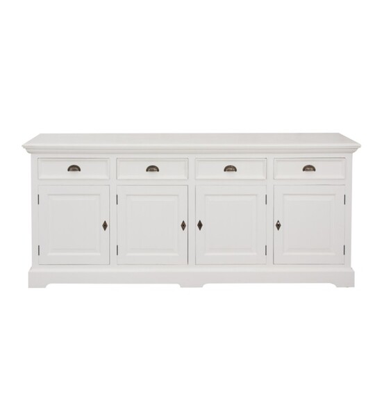 Komoda Brighton 4 drzwi + 4 szuflady white