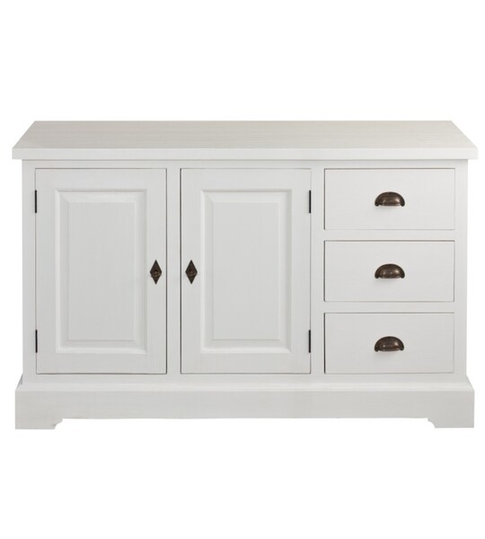 Komoda Brighton 3 szuflady  + 2 drzwi white
