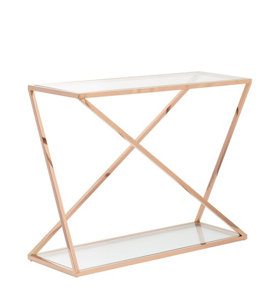 Konsola Vertigo rose gold 120x40x80cm