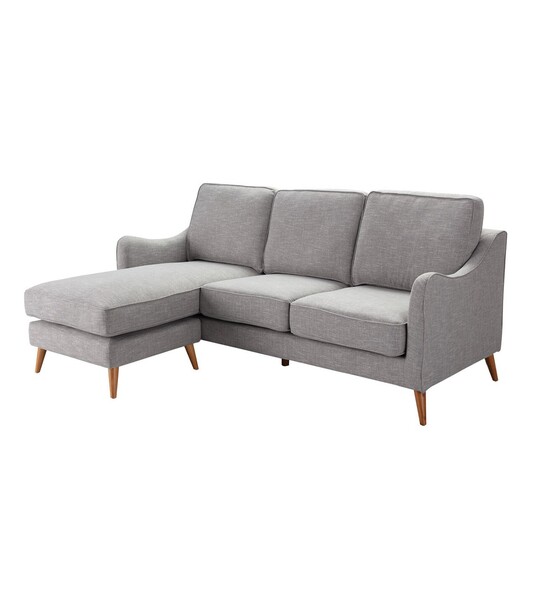 Sofa narożna Venuste linen grey