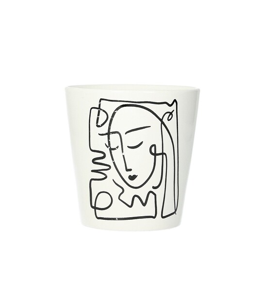 Osłona na doniczkę Face II 12cm