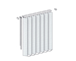 Verticale Pionowe Classic 127 mm WYPRZEDAŻ -50% Wymiary 2000x1850 Kolor Itaca 1008