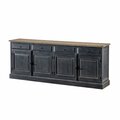 Komoda  240x48x94 old black & natural