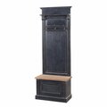 Garderoba Bradford do przedpokoju 79x45x210 old black & natural