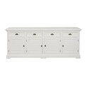 Komoda Brighton 4 drzwi + 4 szuflady white