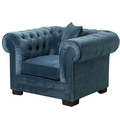 Fotel Chesterfield Classic Velvet Midnight 118x96x77cm