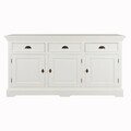 Komoda Brighton 3 szuflady + 3 drzwi white