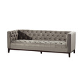 Sofa Velvet Elite grey 3-os.