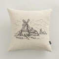Poszewka na poduszkę Countryside Windmill 45x45 cm