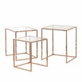 Komplet stolików Rush rose gold