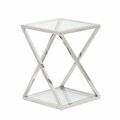 Stolik pomocniczy Shiraz silver 40x40x56cm